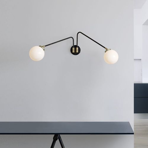 Applique murale contemporaine - ARRAY TWIN OPAL - cto lighting - d'intérieur / en laiton / en verre opalescent