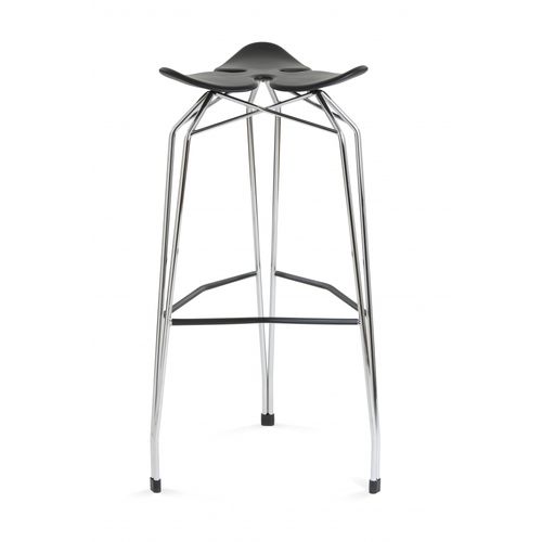 Tabouret de bar contemporain - DIAMOND CLOVERLEAF HIGH - Kubikoff - en polypropylène / avec piètement en métal / avec repose-pieds