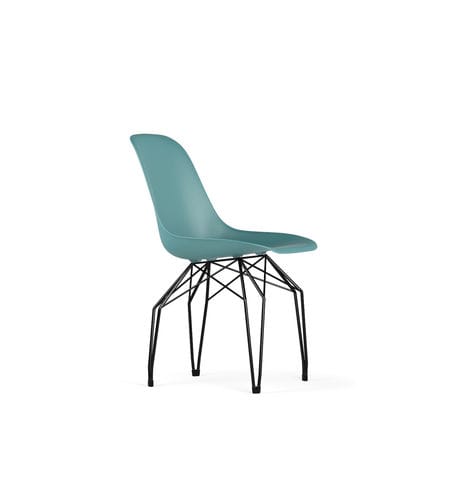 Chaise contemporaine - DIAMOND V9 - Kubikoff - d'intérieur / en polypropylène / avec piètement en métal