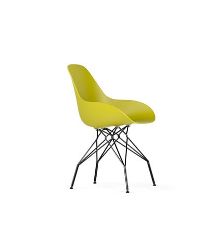 Chaise contemporaine - TRIPLE DIMPLE CLOSED - Kubikoff - d'intérieur / en polypropylène / avec piètement en métal