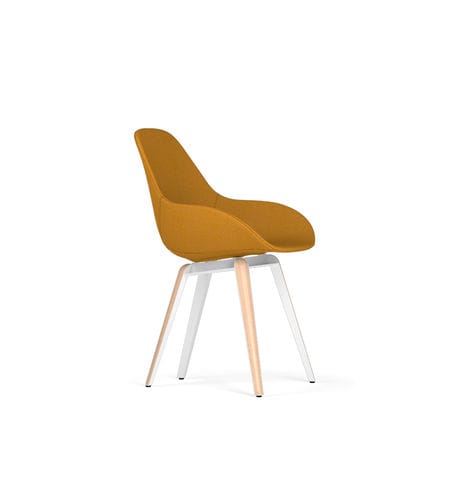 Chaise contemporaine - SLICE DIMPLE POP - Kubikoff - d'intérieur / en tissu / en cuir