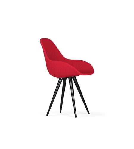 Chaise contemporaine - ANGEL DIMPLE POP - Kubikoff - d'intérieur / en tissu / en simili cuir
