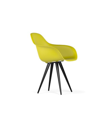 Chaise contemporaine - ANGEL CONTRACT V9 - Kubikoff - d'intérieur / en polypropylène / avec piètement en métal