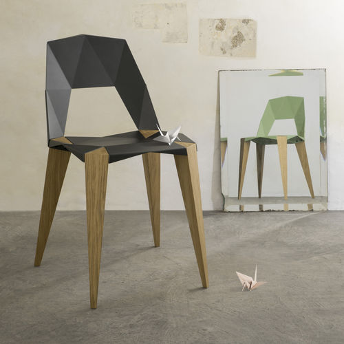 Chaise design original - PYTHAGORAS 4 - Kubikoff - d'intérieur / en aluminium / avec piètement en métal