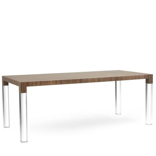Table contemporaine - MIES - Kubikoff - en bois / en Plexiglas® / rectangulaire