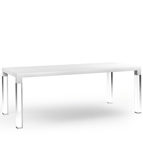 Table contemporaine - MIES - Kubikoff - en bois / en Plexiglas® / rectangulaire