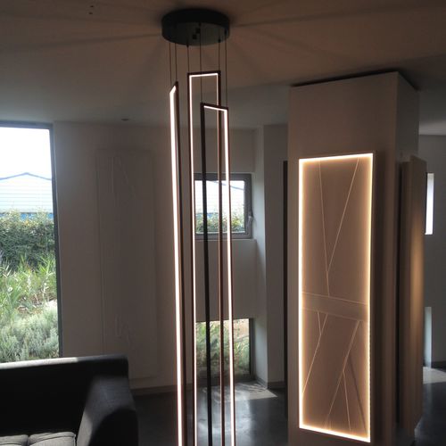Lampe suspendue - CASCADE MIRÉ – 3 - CINIER - en métal / design original / d'intérieur