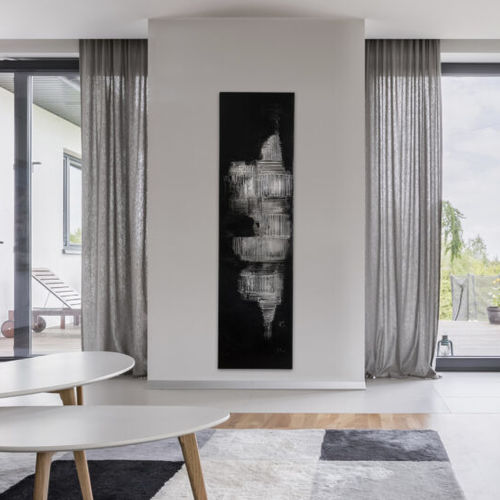 Radiateur à eau chaude - SILVER BLACK - CINIER - électrique / 751 w...1000 w / 1001 w...1500 w