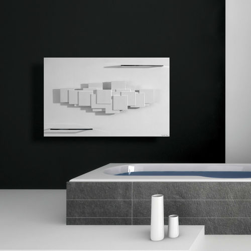 Sèche-serviettes à eau chaude - SCULPTURAL BAIN - CINIER - électrique / 751 w...1000 w / contemporain