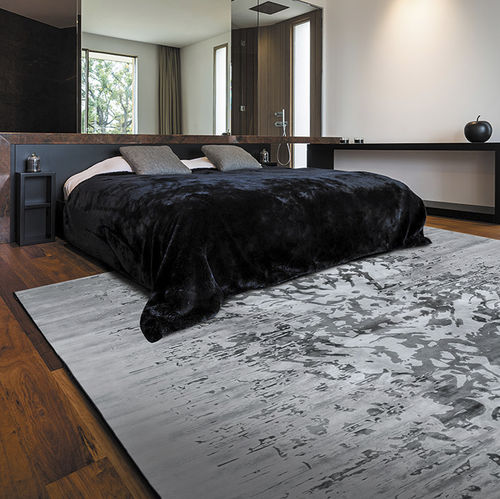 Tapis en soie - ABAYA STAMP ROCK - Edition Bougainville - contemporain / à motif / en laine