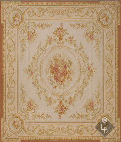 Tapis Louis XV - LA NAPOULE STANDARD - Edition Bougainville - à fleurs / en laine / en soie
