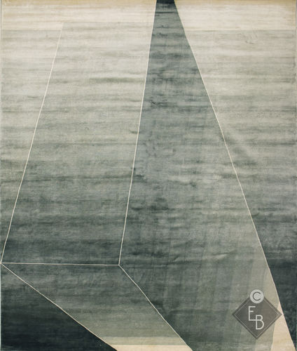 Tapis en laine - BEAM JADE - Edition Bougainville - contemporain / géométrique / en PET