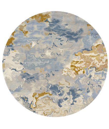 Tapis en laine - BEAU RIVAGE BLAZE - Edition Bougainville - contemporain / à motif / en PET