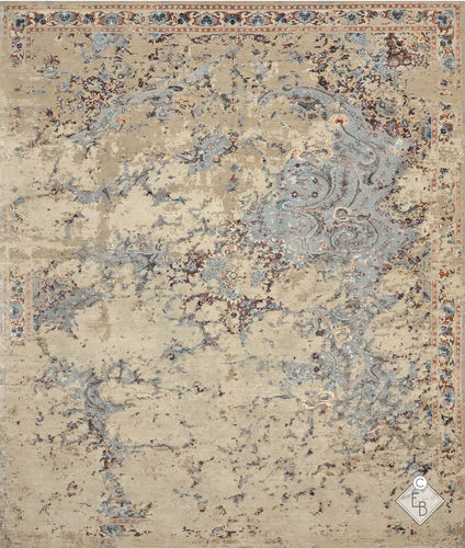 Tapis traditionnel - EHSAN - Edition Bougainville - à motif / en laine / en soie
