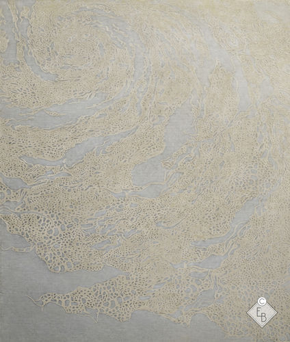 Tapis en laine - HAZEL MOONBEAM - Edition Bougainville - contemporain / à motif / en PET