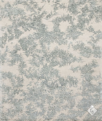 Tapis contemporain - NIKKO VERT DE GRIS - Edition Bougainville - à motif / rectangulaire / carré