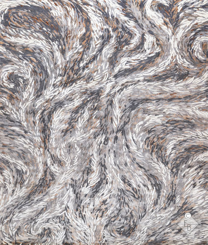 Tapis contemporain - SOWER TAWNY - Edition Bougainville - à motif / en PET / en laine