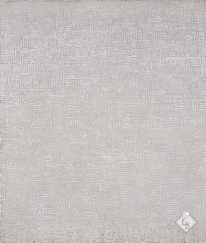 Tapis contemporain - WICKER SILVER - Edition Bougainville - à motif / en PET / en laine