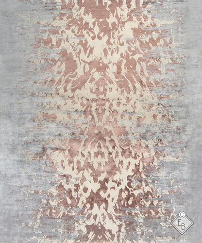 Tapis en laine - ABAYA BRICK - Edition Bougainville - contemporain / à motif / en soie