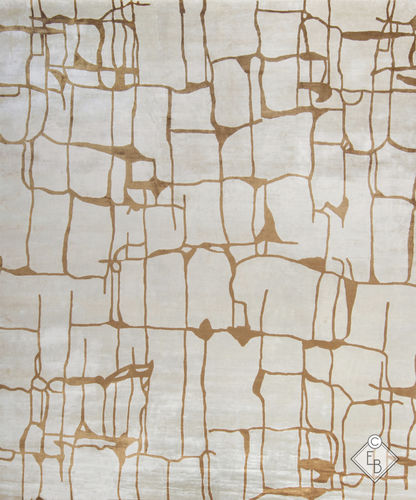 Tapis contemporain - COLOMBO ALEZAN - Edition Bougainville - à motif / en chanvre / en PET
