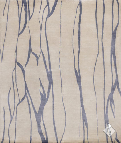 Tapis en soie végétale - OLEA NAVY - Edition Bougainville - contemporain / à motif / en PET