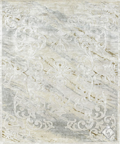 Tapis en soie - BOYCEAU MARBLE BRASS - Edition Bougainville - traditionnel / à motif / en PET