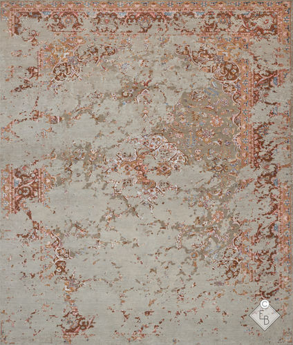 Tapis traditionnel - BAHRAM PINK - Edition Bougainville - à motif / en laine / en soie
