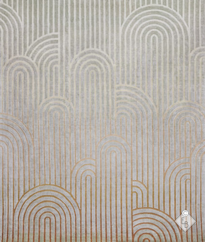 Tapis contemporain - BLUYSEN CAJUN - Edition Bougainville - à rayures / géométrique / en PET