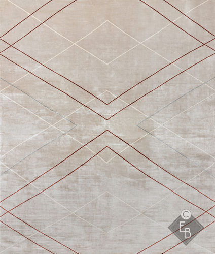 Tapis contemporain - CORBUSIER CEDAR - Edition Bougainville - géométrique / en PET / en laine