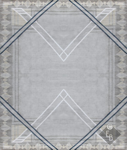Tapis contemporain - GARBO NEUTRAL - Edition Bougainville - géométrique / en PET / en laine