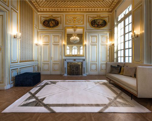 Tapis contemporain - GRETA VENICE - Edition Bougainville - géométrique / en PET / en laine