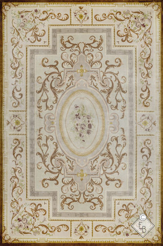 Tapis traditionnel - BELAIR STANDARD - Edition Bougainville - à fleurs / en PET / en laine