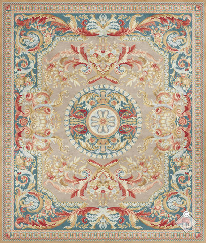 Tapis traditionnel - DESMIRAIL STANDARD - Edition Bougainville - à fleurs / en PET / en laine