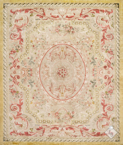 Tapis traditionnel - FERRIERE STANDARD - Edition Bougainville - à fleurs / en laine / en soie