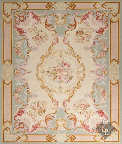 Tapis traditionnel - VILLENEUVE STANDARD - Edition Bougainville - à fleurs / en PET / en laine