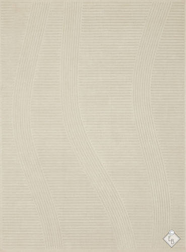 Tapis contemporain - BOTAFOGO RICE - Edition Bougainville - à rayures / en laine / en soie