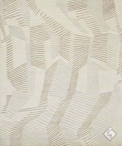 Tapis contemporain - CANYON FOG - Edition Bougainville - à rayures / en PET / en laine
