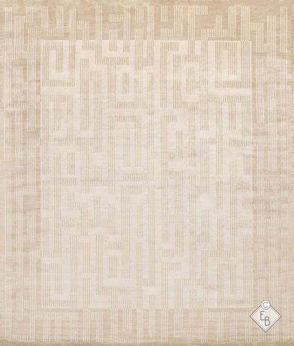 Tapis contemporain - EASTERN AKOYA - Edition Bougainville - à rayures / en PET / en laine