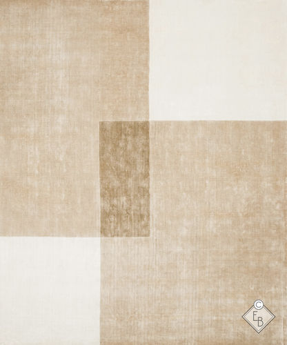 Tapis contemporain - EULJ ALEZAN - Edition Bougainville - géométrique / en laine / en soie