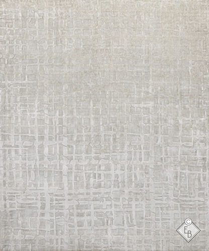 Tapis contemporain - ONIKAN LILAC - Edition Bougainville - à motif / en laine / en soie