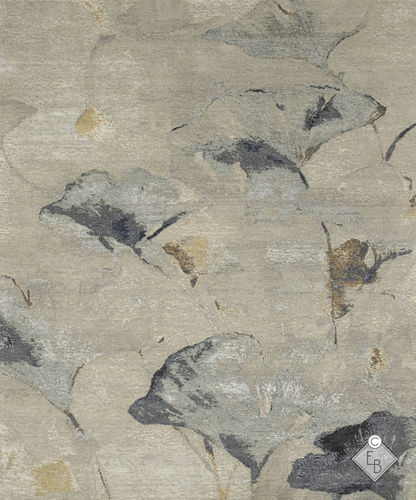 Tapis contemporain - SHINTO MIST - Edition Bougainville - à fleurs / en PET / en laine