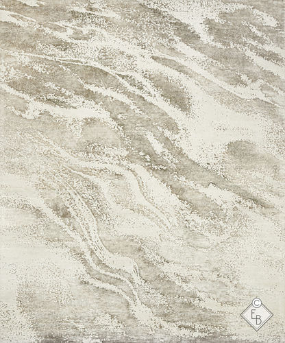 Tapis contemporain - VELOUR BEIGE - Edition Bougainville - à motif / en PET / en laine