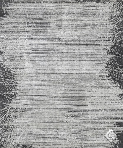 Tapis contemporain - Mauna Loa Graphite - Edition Bougainville - à motif / en fibre de bambou / en laine