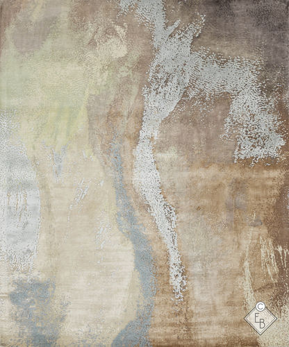 Tapis contemporain - MOJAVE CUMIN - Edition Bougainville - à motif / en laine / en soie végétale
