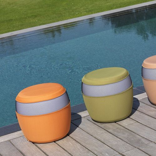 Pouf contemporain - BARELO - Imagilights - en tissu / lumineux (LED) / professionnel