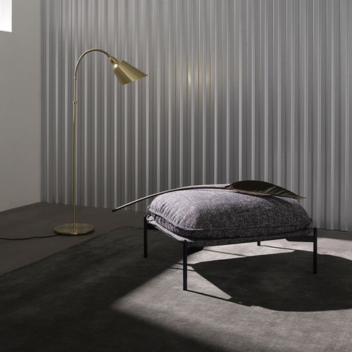 Pouf contemporain - CLOUD  - Andtradition - en tissu / en cuir / en acier