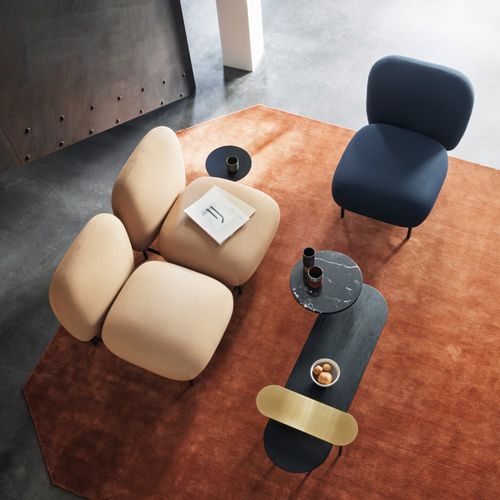 Canapé modulable - ISOLE  - Andtradition - contemporain / en tissu / gris
