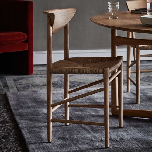 Chaise contemporaine - DRAWN - Andtradition - d'intérieur / en bois massif / en corde