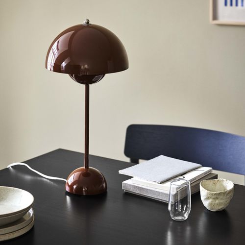 Lampe de table - FLOWERPOT  - Andtradition - en acier inoxydable / en métal laqué / contemporaine