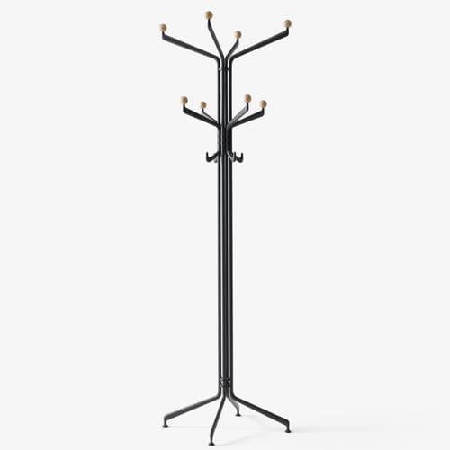 Porte-manteau sur pied - CAPTURE - Andtradition - classique / en aluminium / en chêne
